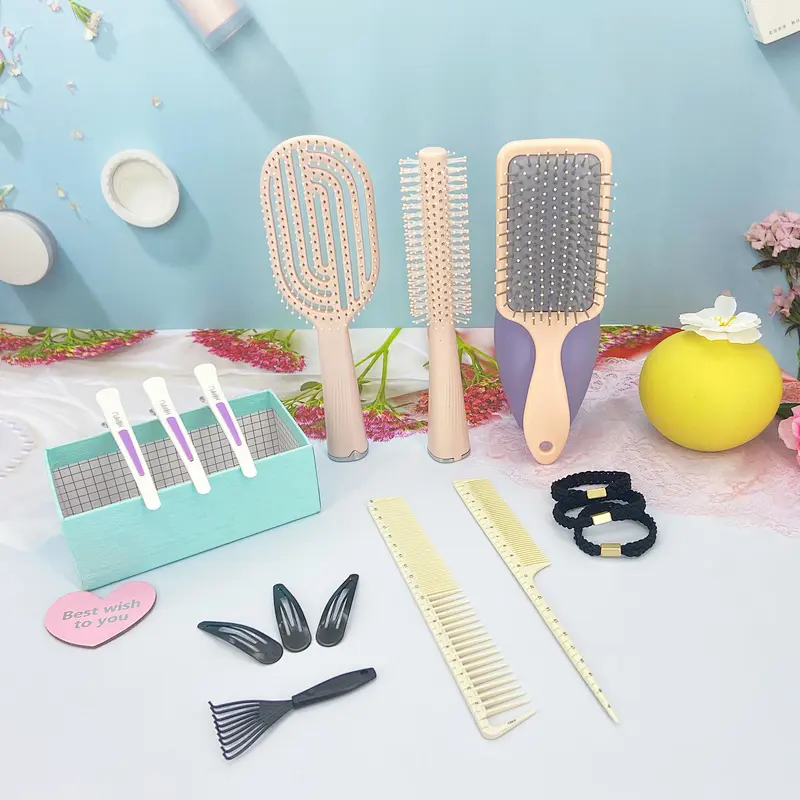 New Design 15PCS Comb Set Professional Hair Styling Kit with Wide & Fine Tooth Combs Comfortable Hair Styling Tools for All People